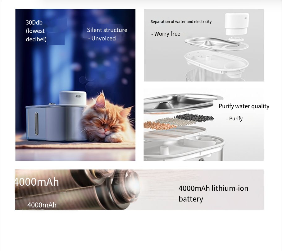 Infrared Sensor Steel Pet Hydration Station