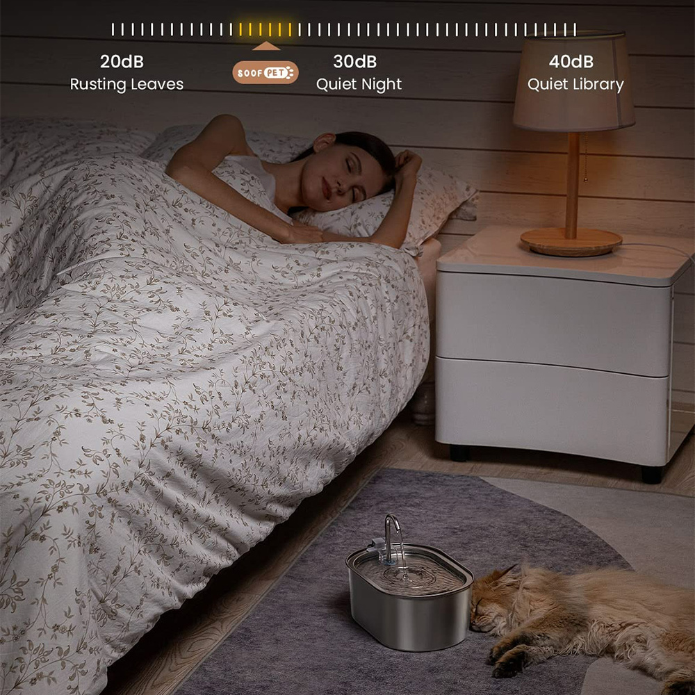 Elegant Metal Pet Water Fountain