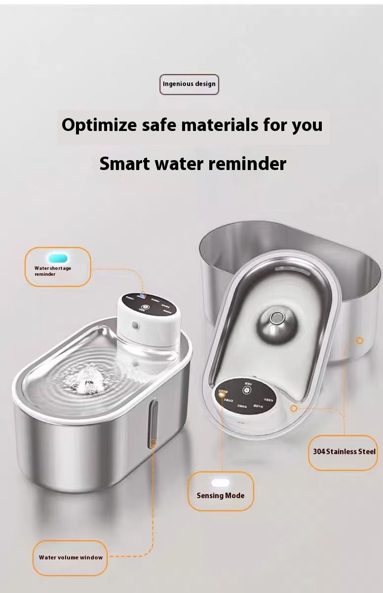 Infrared Sensor Steel Pet Hydration Station
