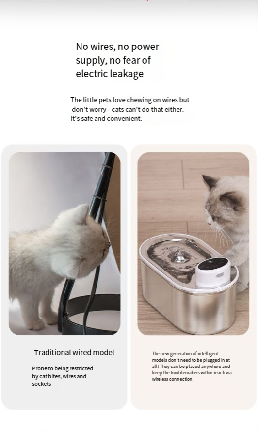 Infrared Sensor Steel Pet Hydration Station